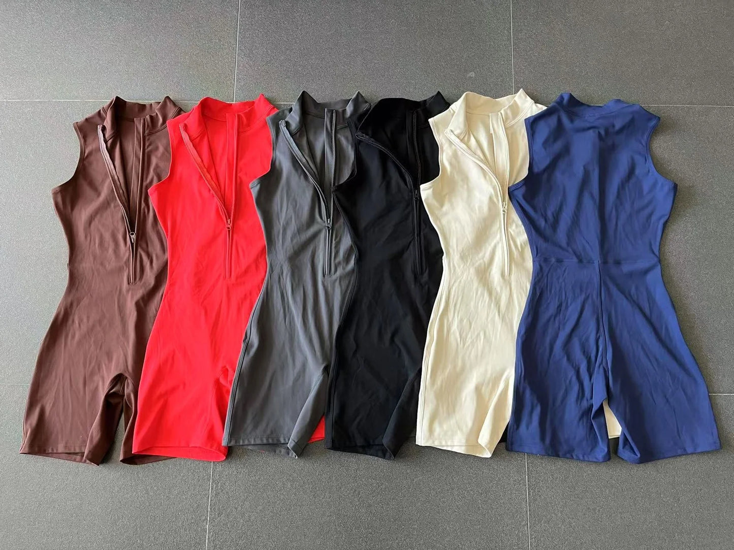 Zipper Yoga Jumpsuit Fitness Sports Overalls Gym Clothing Set Yoga Wear Pilates Workout Clothes Women Outfit push-up Activewear
