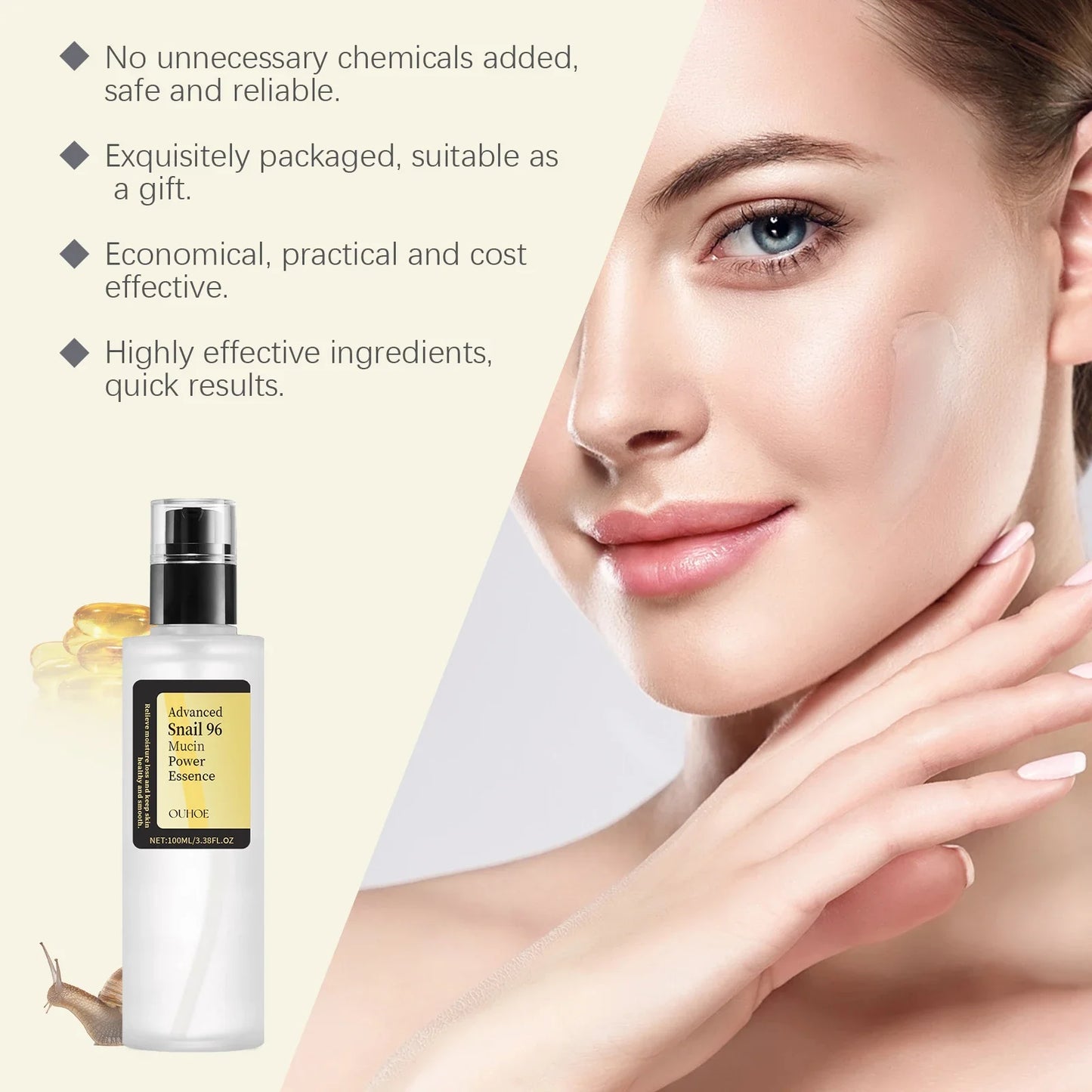 Advanced Snail 96 Mucin Power Essence/Cleanser/Cream Moisturizing Smoothing Nourishing Firming Skin Cosmetics Facial Skin Care