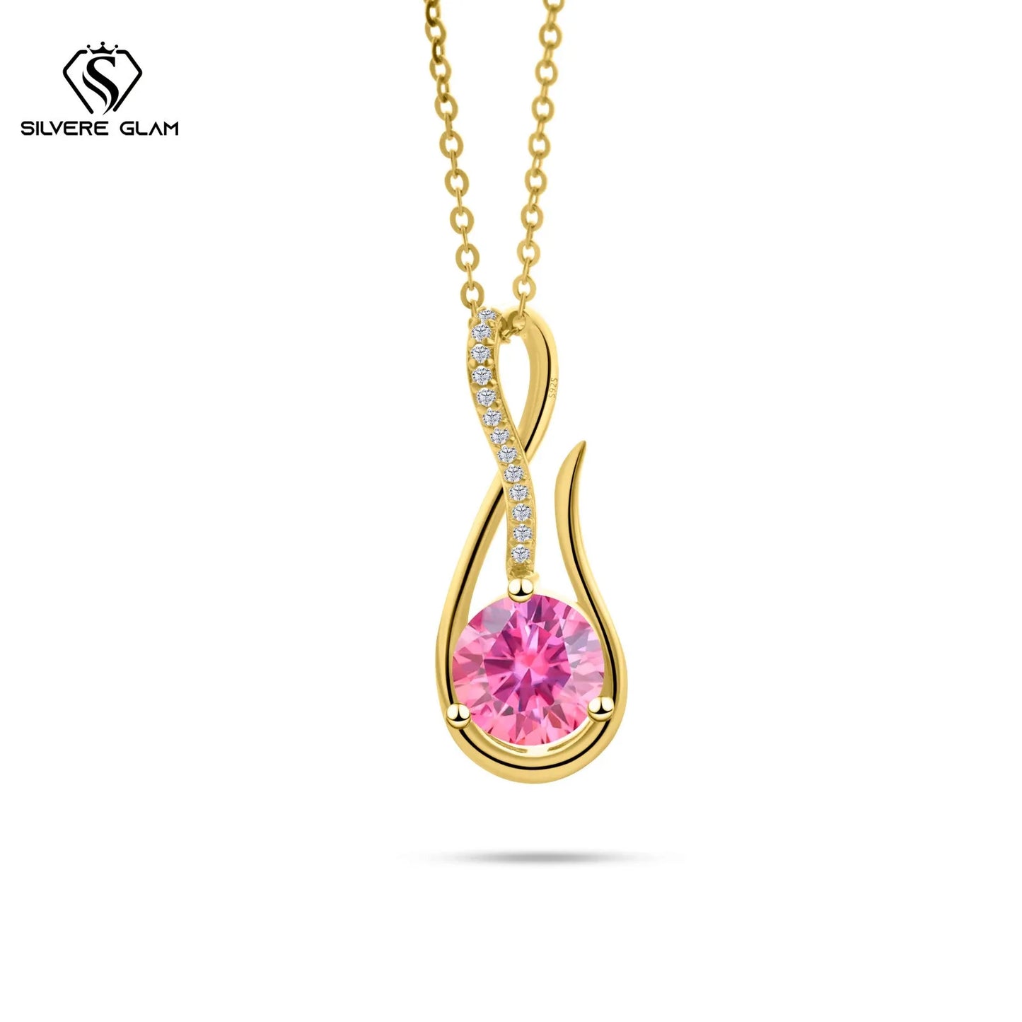 925 Sterling Silver Necklace 2CT D Color Moissanite Music Symbol Necklace Women's Anniversary Fine Jewelry mama Necklace