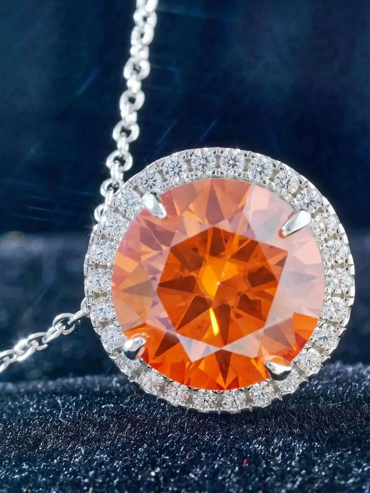 Super Flash 5carat 11MM D VSS Moissanite Necklace Passed Test Woman S925 Silver Wedding Anniversary Party Birthday Gift Jewelry