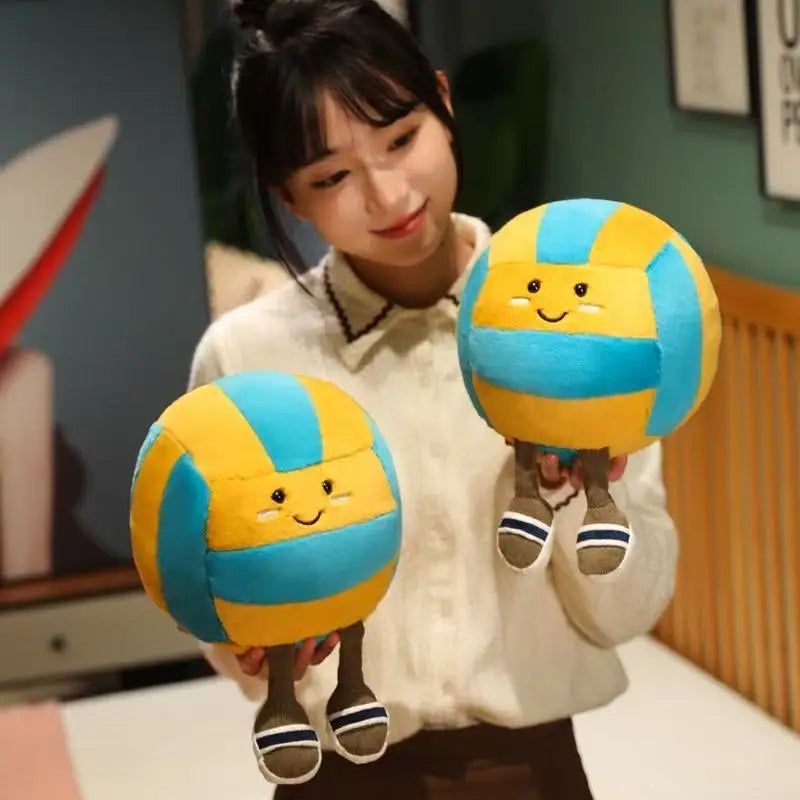 Jellycat New Volleyball Doll Plush Toy Handmade Doll Cartoon Anime Cute Pillow Cushion Home Children's Birthday Gift Doll