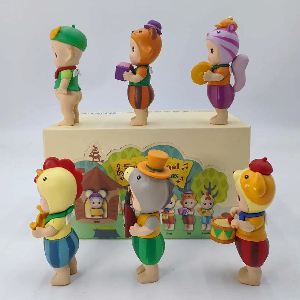 2025 Sonny Angel Blind Box Town Musicians Series Mini Anime Figures Ornaments Dolls Fans Christmas Birthday Gift