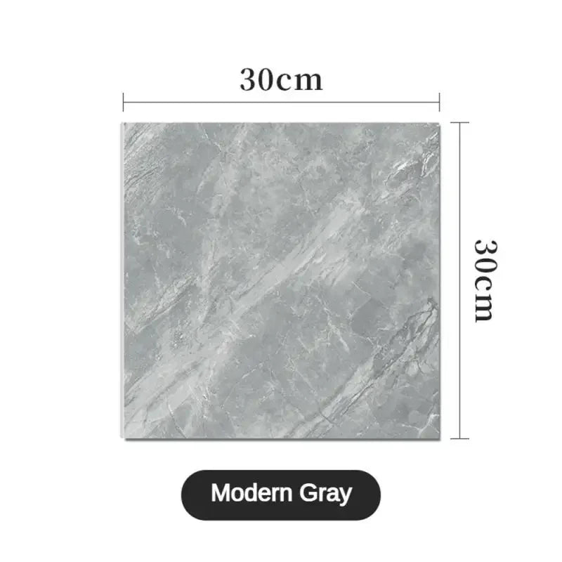 10/30/50PCS Thickened Self-adhesive Decor Wall Sticker Marble Tile Floor Sticker PVC Waterproof Toilet Kitchen Home Floor