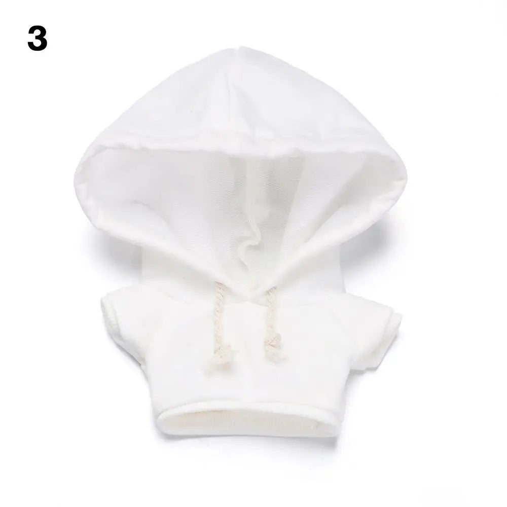 Handmade Fashion Clothes Hoodies For 10/15cm/20cm Cotton Dolls Sweatshirt Outfits For 1/12 BJD Dolls Top For 1/11 1/12 OB11