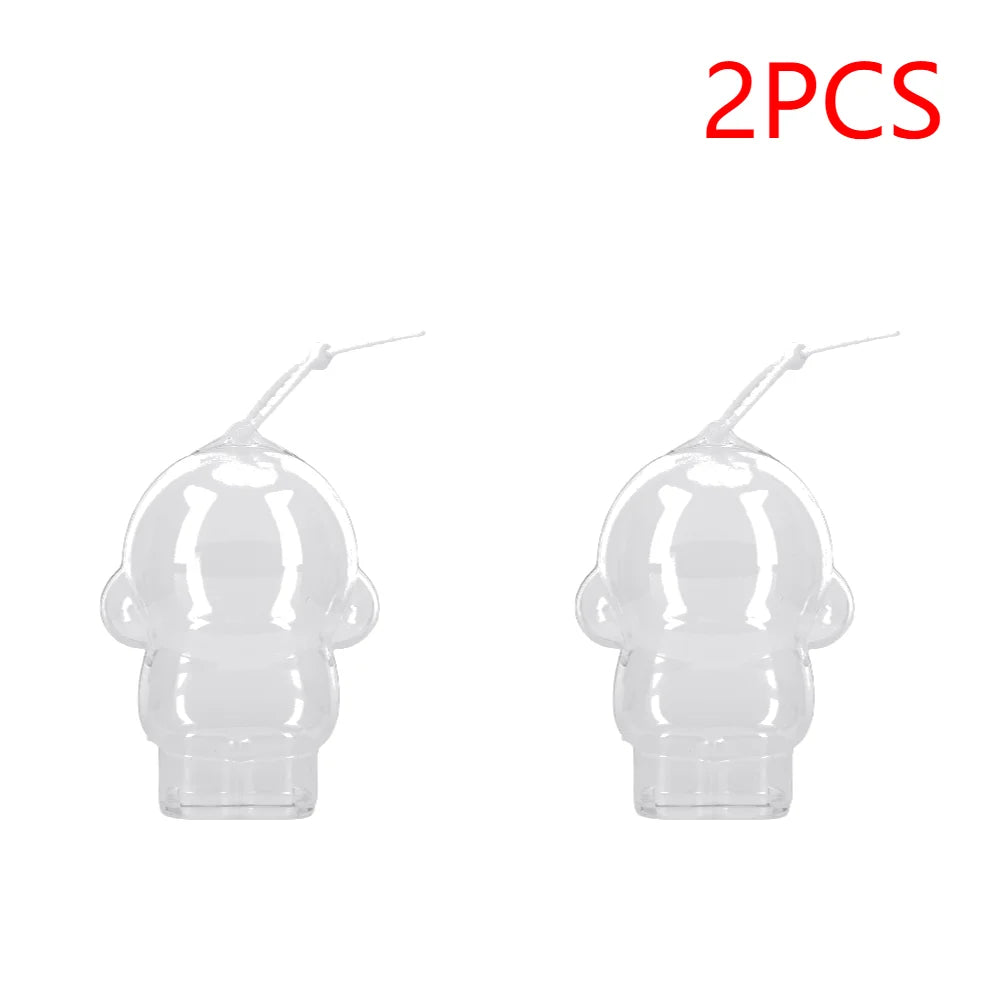 1/2PCS Acrylic Transparent Protective Case Doll Dust Case Storage Case with Strap for Skull Panda Winter Movement for SP Doll