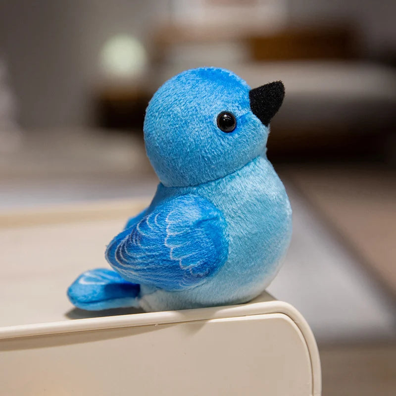 Creative Plush Tree House and Bird Doll Toys Simulation Stump Stuffed Cute Animal Doll Home Office Decor Funny Gift for Girls