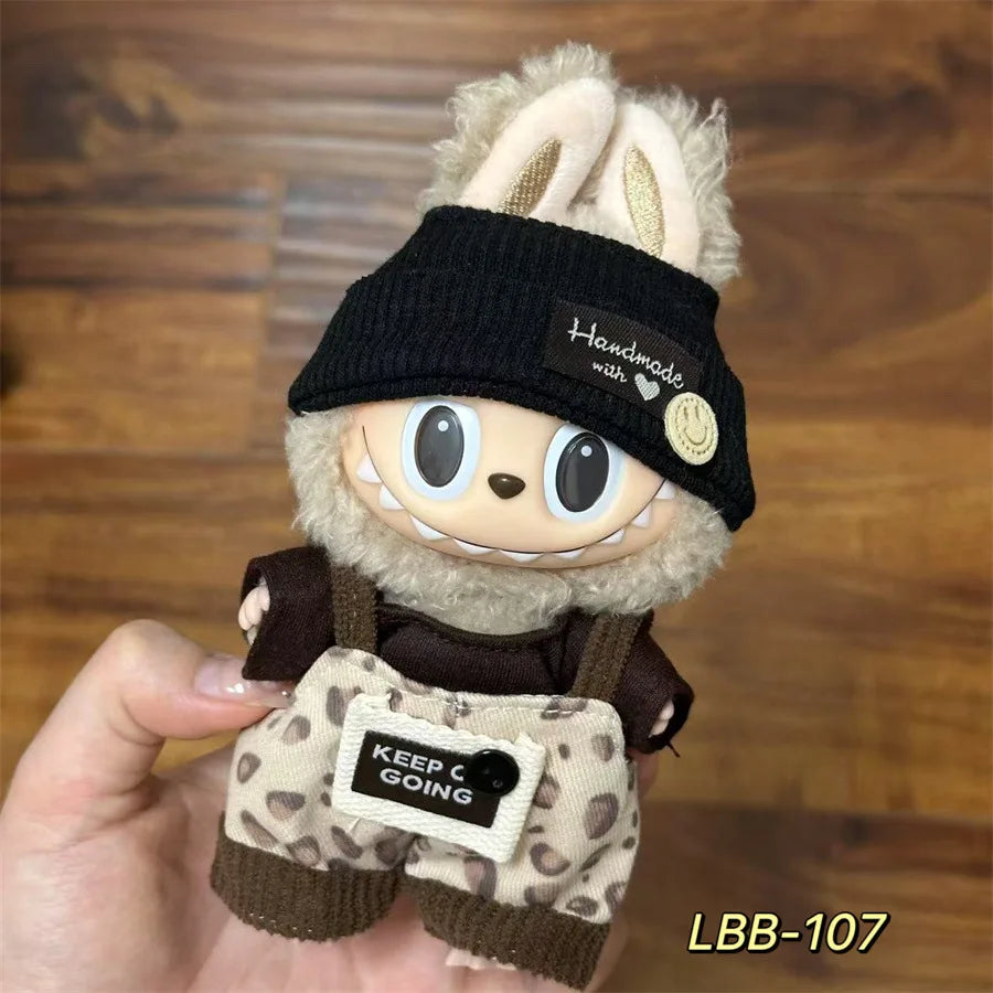 V1 V2 V3 NEW Mini Doll'S Clothes Outfit Accessories for Korea Kpop Exo 17cm Labubu Idol Cool Handsome Clothing Gift