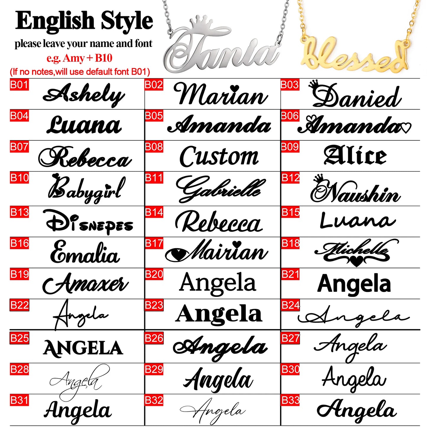 Personalized Arabic Name Necklace for Women Men Custom Arabic Stainless Steel Pendant Jewelry Customized Necklace Box Chain Gift