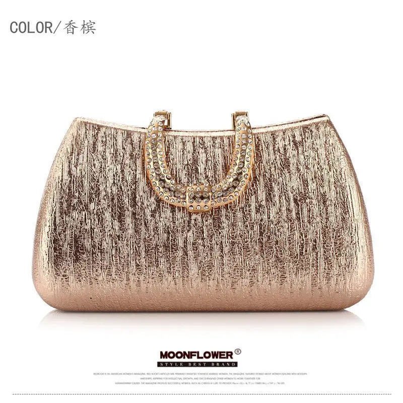 2024 Evening Clutch Luxury Women Gold Shoulder Bags Fashion Chain Handbag Dinner Handbag Wedding Cocktail Party Coin Purse