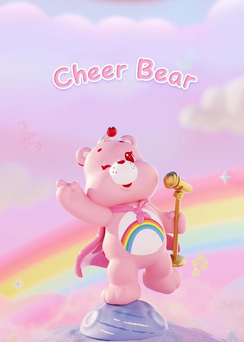 FUNISM Original Genuine CareBears Healing Planet Series Blind Box Figures Model Handmade Desktop Ornament Toy Birthday Gift