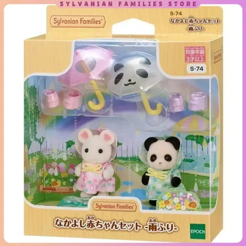 ternurines Sylvanian Families Anime Figures Family Set Doll Toy Baby Doll Collectible Room Ornaments Decor Figure Kid Gift