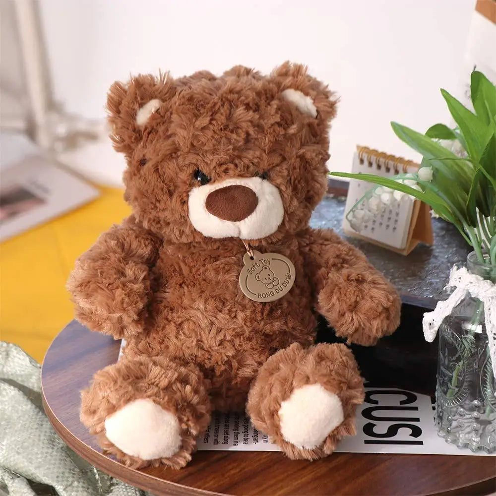 PP Cotton Cute Bear Plush Doll Simulation Fluffy Bear Plush Kids Toy Soft Collection Stuffed Animals Plush Doll Adults Children