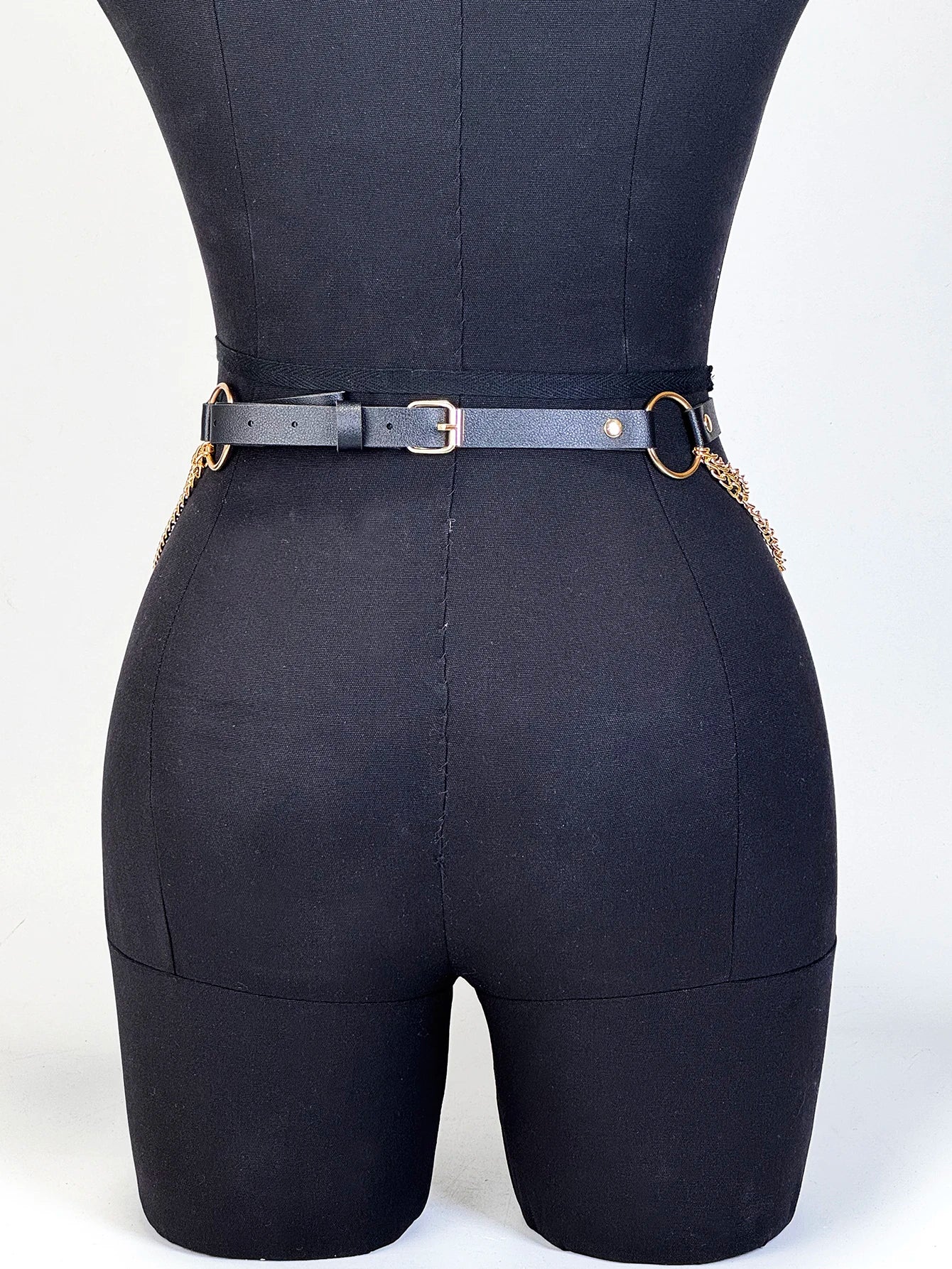  Women Sexy Leather Harness Belt Waist Chain Harness Fashion Waistband Accessory Leisure Punk Gothic Clothing Jewelry Belt