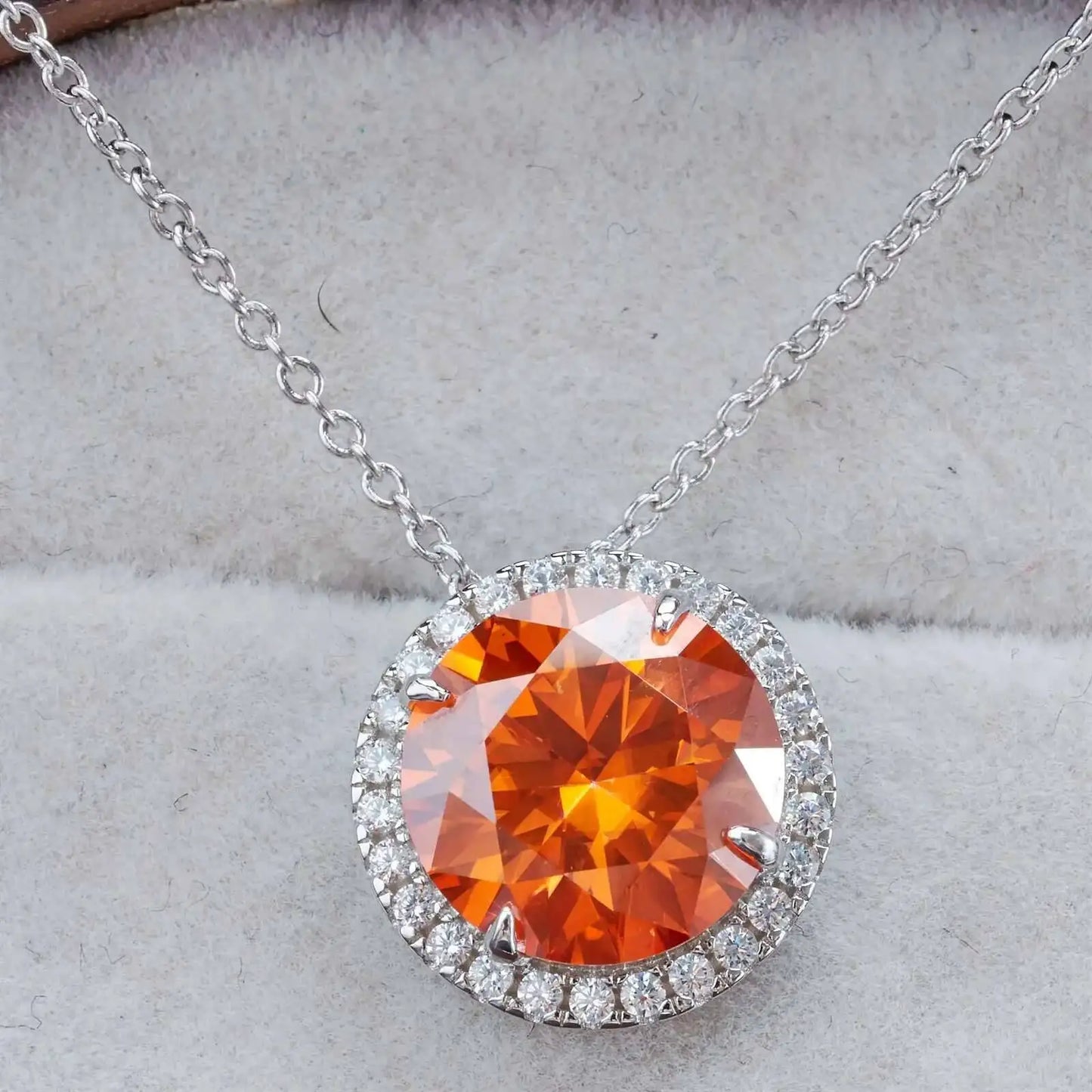 Super Flash 5carat 11MM D VSS Moissanite Necklace Passed Test Woman S925 Silver Wedding Anniversary Party Birthday Gift Jewelry