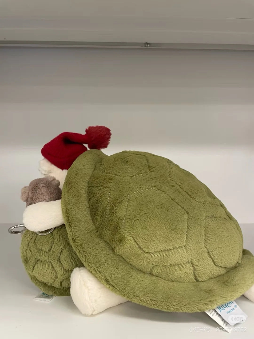jellycat Mr. Timmy Turtle pendant bag bag charm doll key chain plush turtle toy girl cute gift baby soothing accessories toy