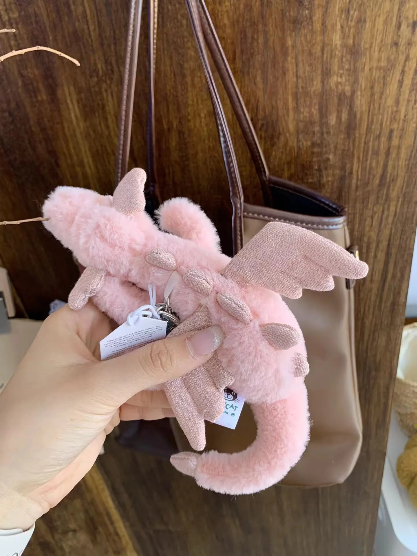 JellyCat 18cm Soft Plush Toy Fun Cute Little Dragon Plush ToysAnimal Pendant Keychain Bag Pendant Accessories Doll Pendant Gifts