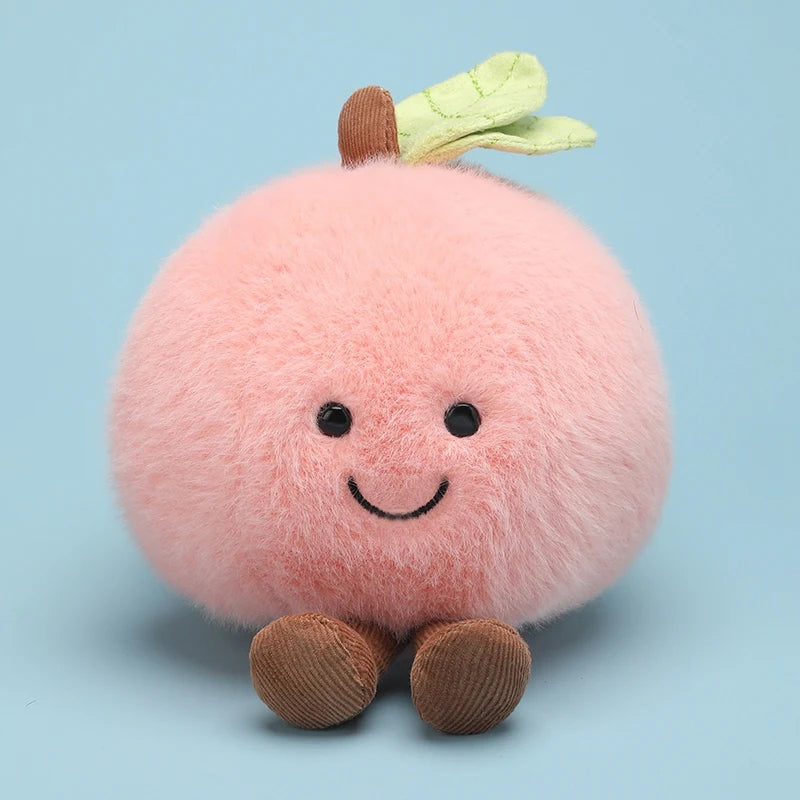 Cartoon Hot Sale Fruit Plush Doll Pillow Apple Pear Peach Cherry Weather Sun Moon Star Plush Toy Home Decoration Gift For Kids