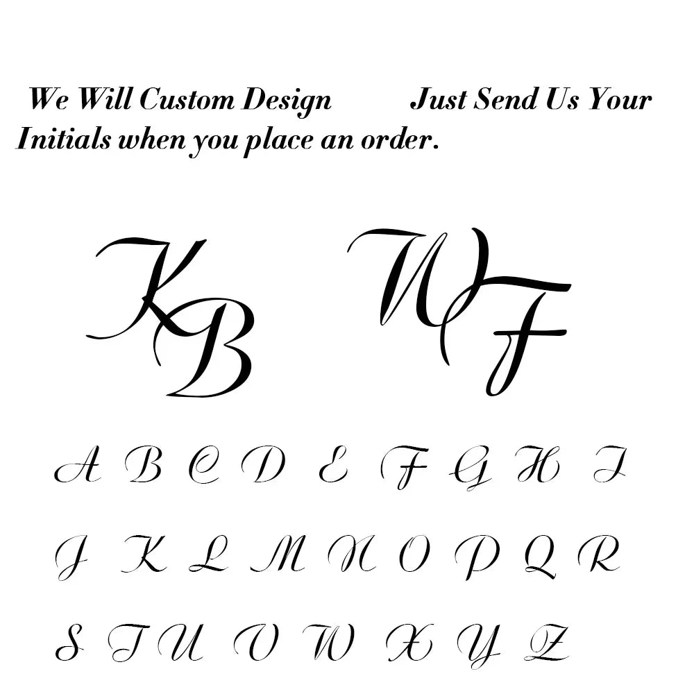 Skyrim 2pcs Custom Cufflinks Men Stainless Steel Personalized Initials Letter Cufflink for Suit Trendy Jewelry Wedding Gift