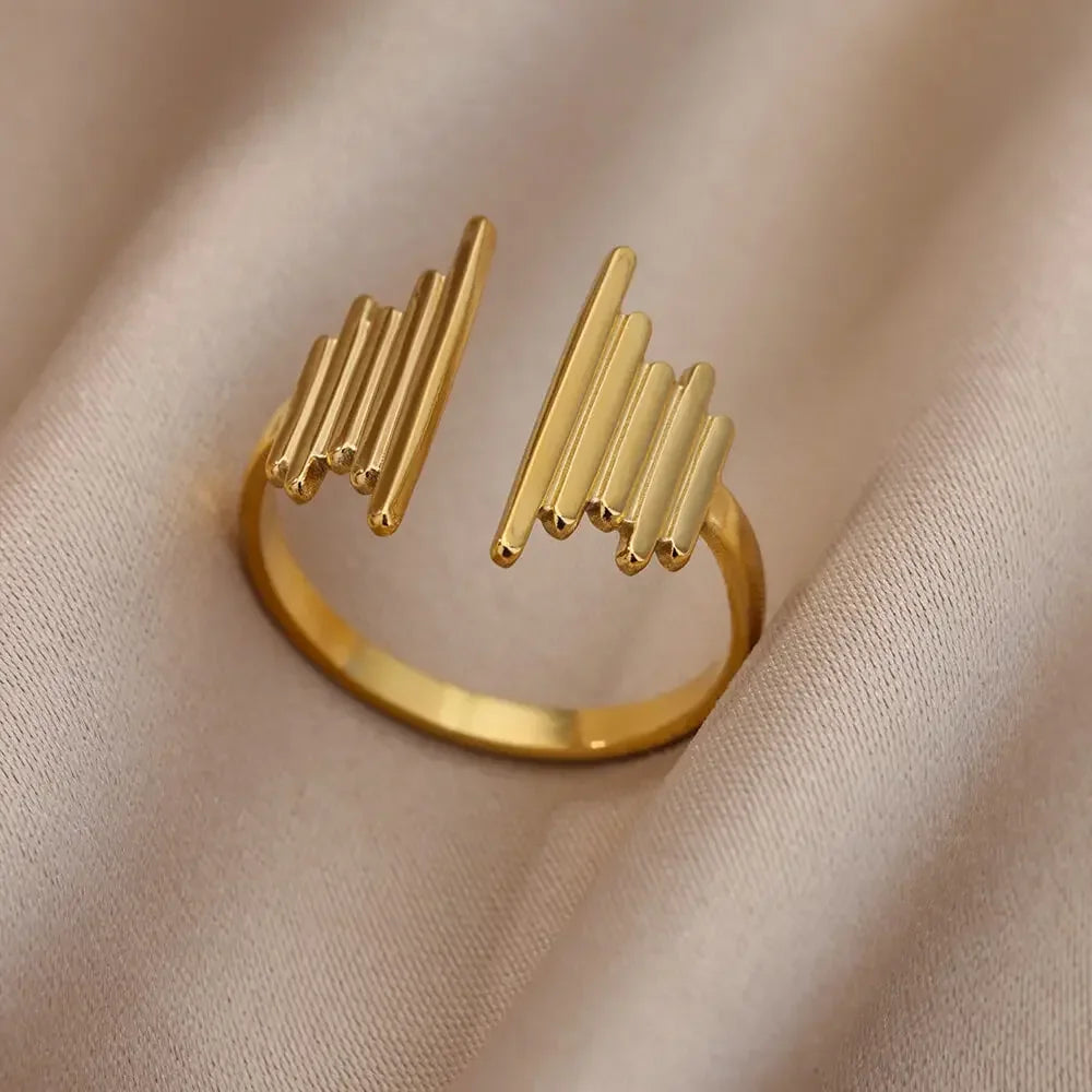 Vintage Ancient Greek Arethusa Goddess Coin Rings For Women Imitation Pearl Zircon Moon Stainless Steel Ring Fashion Jewelry