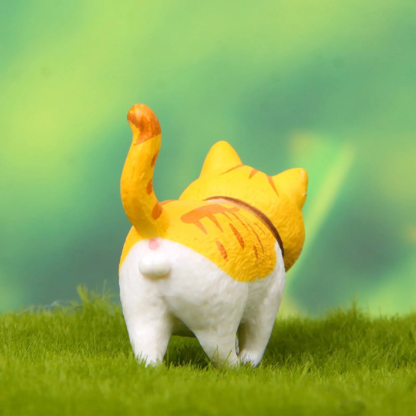 1 Piece Cute Cat Ornaments Bell Cat Animal Fairy Garden Figurines Accessories Home Decoration Desktop Model Birthday Gift