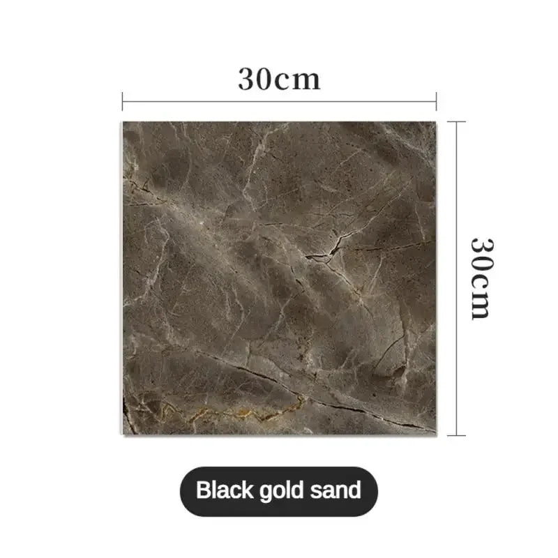 10/30/50PCS Thickened Self-adhesive Decor Wall Sticker Marble Tile Floor Sticker PVC Waterproof Toilet Kitchen Home Floor
