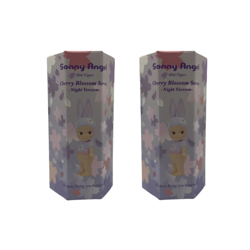 New Sonny Angel Blind Box Mini Figure Cherry Blossom Series Night Version Rabbit Surprise Tideplay Fans Toy Cure Doll Lucky Gift
