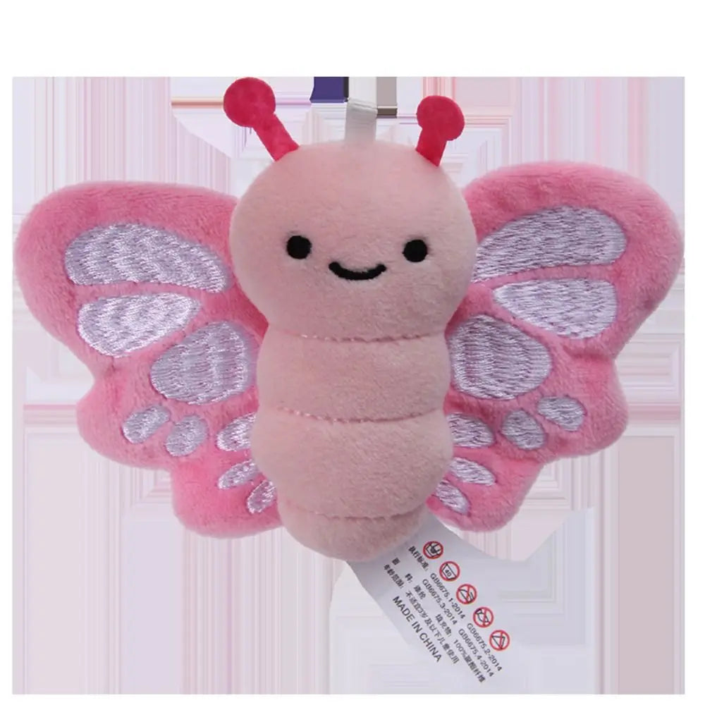 Creative Insect Series Animal Keychain Plush Doll Cartoon Key Pendant Toy Hanging Decoration Car Key Ring