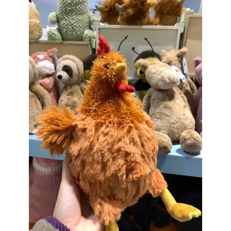 Jellycat Plush Chicken Pillow Stuffed Soft Cartoon CecileChien Furry Animal Kawaii Plush Collection Funny Toy Gift for Children