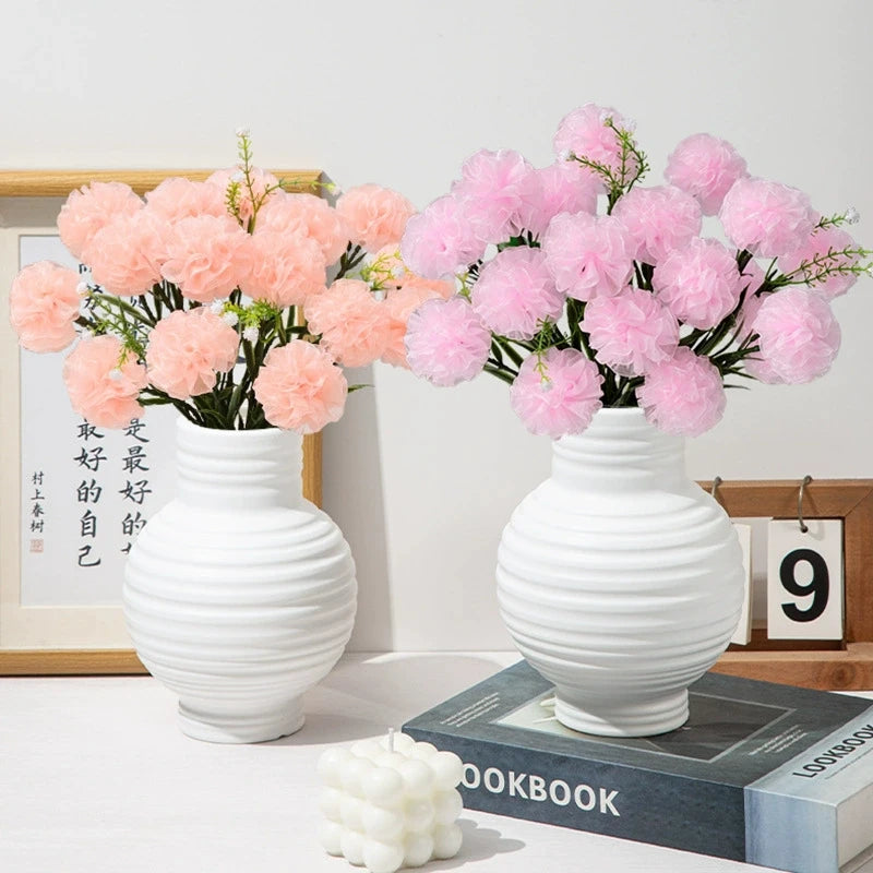 白い花瓶 プラスチック製フラワーボトル 花瓶 花瓶 装飾 ホームデスクアクセサリー 部屋の装飾 インテリアアクセサリー