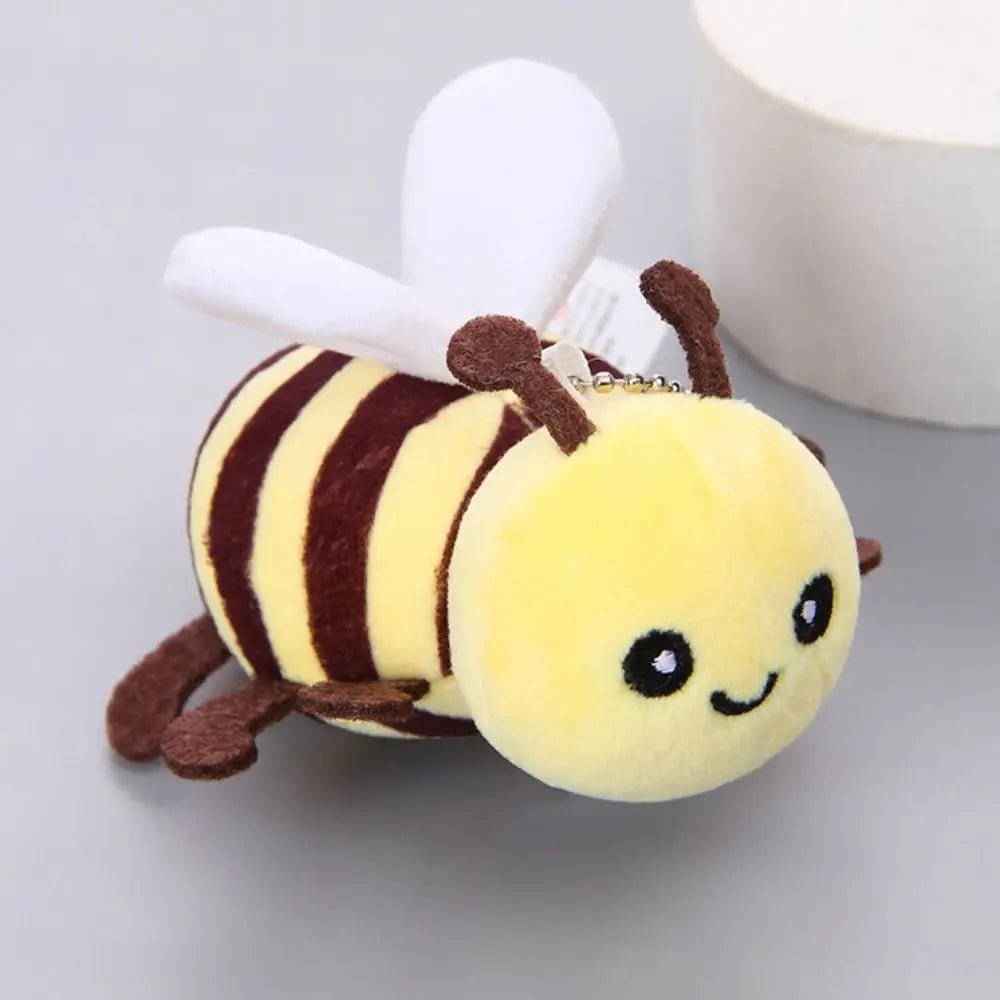 Creative Insect Series Animal Keychain Plush Doll Cartoon Key Pendant Toy Hanging Decoration Car Key Ring