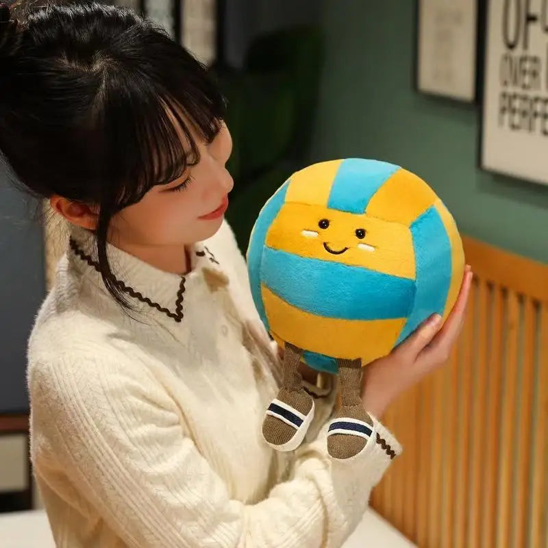 Jellycat New Volleyball Doll Plush Toy Handmade Doll Cartoon Anime Cute Pillow Cushion Home Children's Birthday Gift Doll