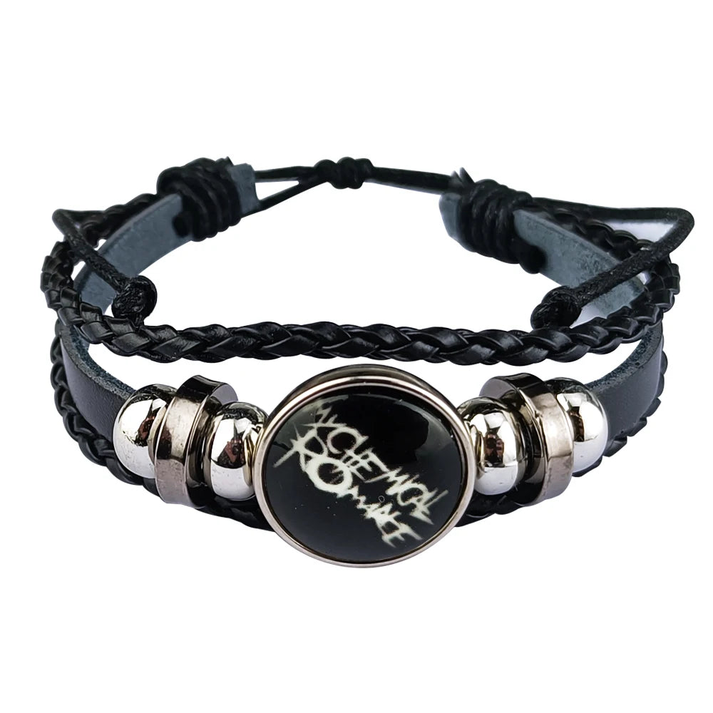 Rock Band My Chemical Romance Necklaces Cosplay MCR Stainless Steel Pendant Necklace Fashion Geometric Jewelry Gifts