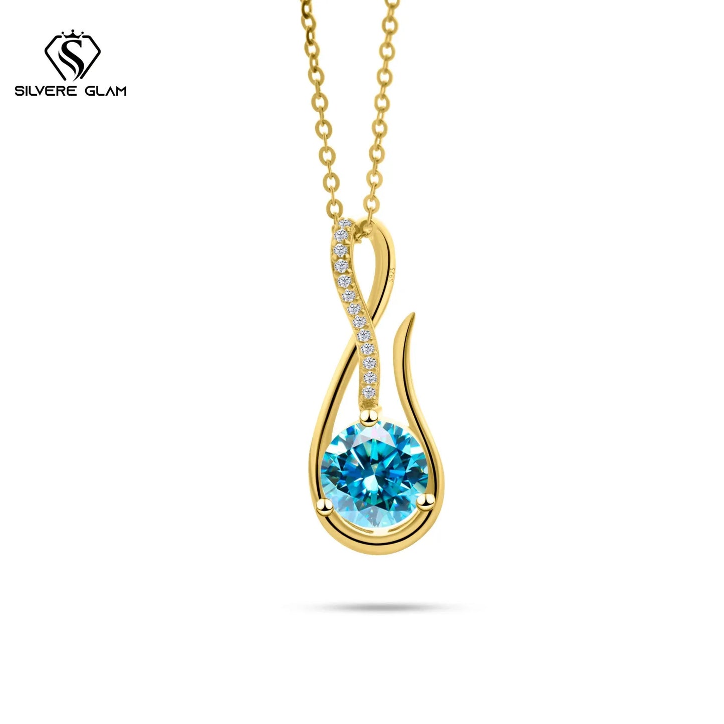 925 Sterling Silver Necklace 2CT D Color Moissanite Music Symbol Necklace Women's Anniversary Fine Jewelry mama Necklace