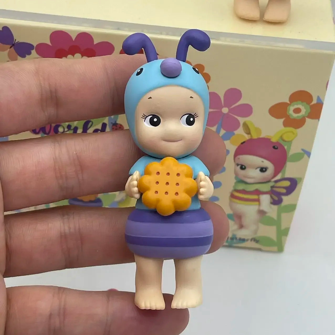 6PCS Sonny Angel Blind Box Mini Figure Bug’S World Limited Series Anime Figures Cute Dolls for Children Christmas Birthday Gift