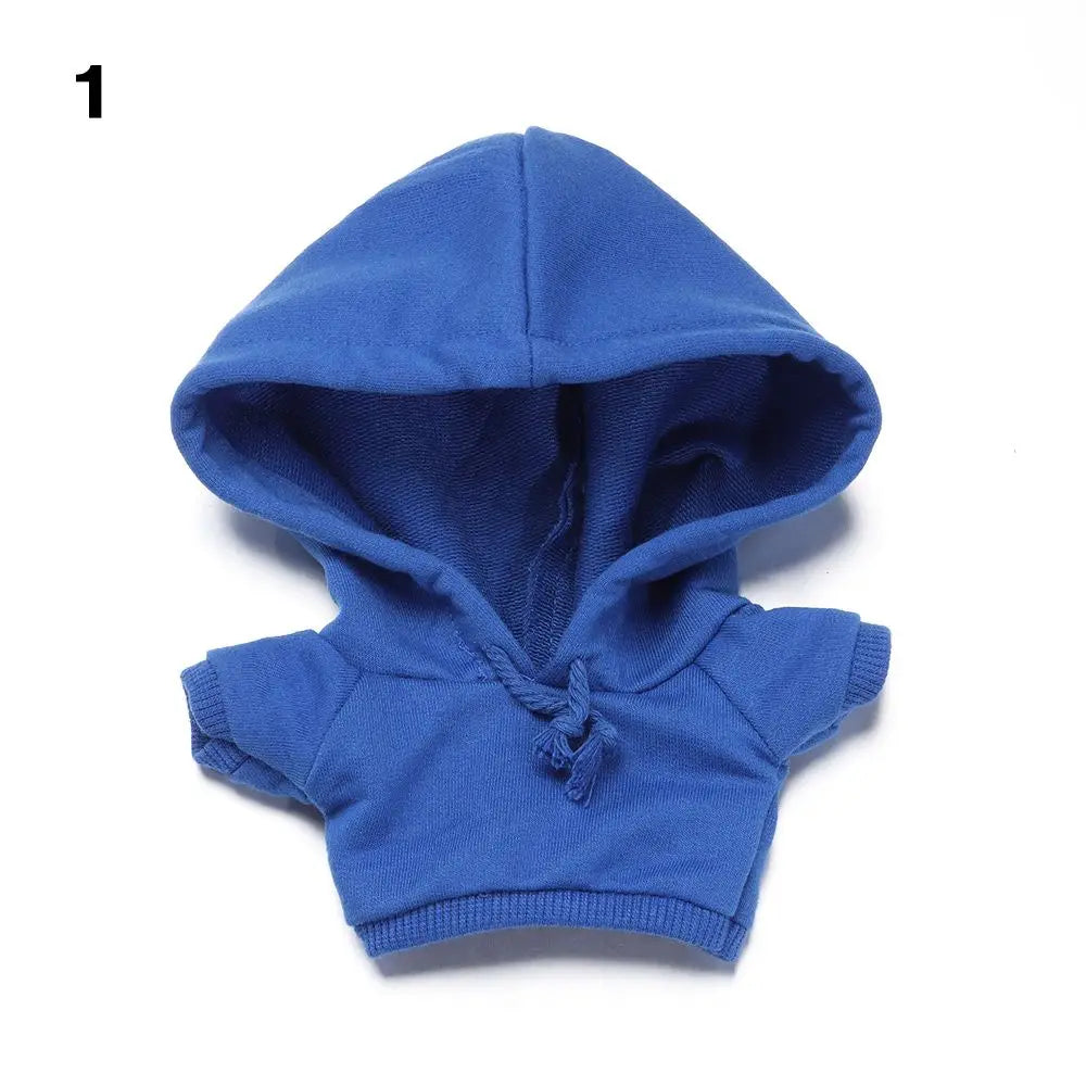Handmade Fashion Clothes Hoodies For 10/15cm/20cm Cotton Dolls Sweatshirt Outfits For 1/12 BJD Dolls Top For 1/11 1/12 OB11