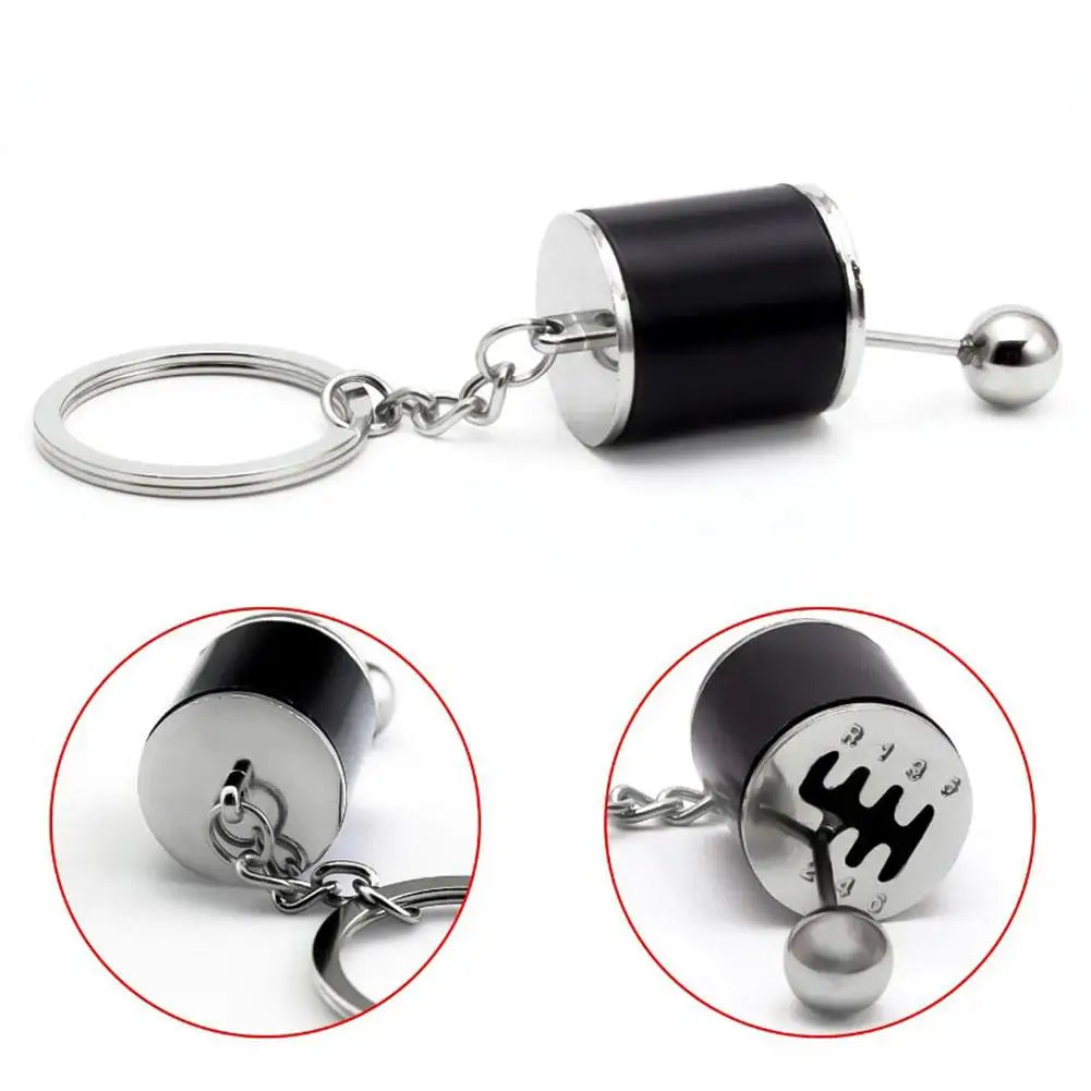 Auto Part Six Speed Manual Keychain 3D Shifter Car Change Shift Variator Metal Gear Lever Box Keychain Key Chain