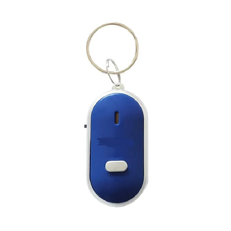 Anti-Lost Key Finder Keychain Flashing Beeping Alarm Key Locator Sound Control Smart Finder With LED Whistle Women's Men's Gift