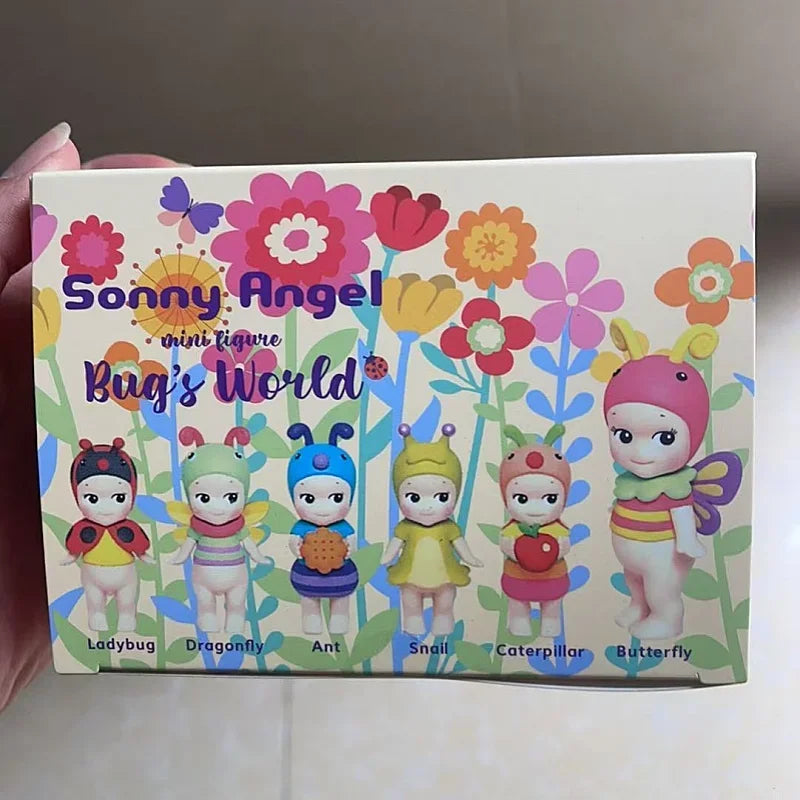 6PCS Sonny Angel Blind Box Mini Figure Bug’S World Limited Series Anime Figures Cute Dolls for Children Christmas Birthday Gift
