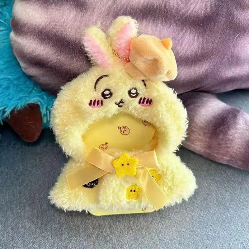 JIYI ChIkawas Cute Little Eight Usaki Flying Squirrel Chestnut Head Pendant Baby Clothes 12cm Doll Cross-dressing Doll Clothes