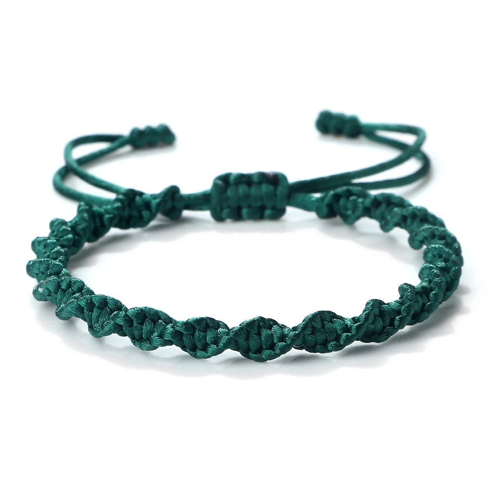 Multicolor Rope Lucky knots Bracelets Women Men Charm Woven Handmade Bangles Braided Adjustable Size Buddhism Jewelry Pulseras