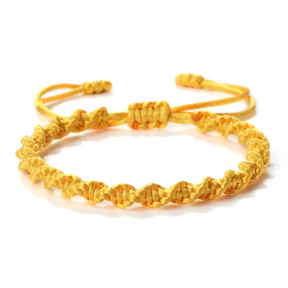 Multicolor Rope Lucky knots Bracelets Women Men Charm Woven Handmade Bangles Braided Adjustable Size Buddhism Jewelry Pulseras