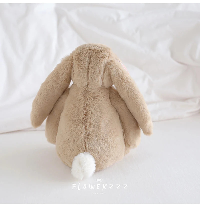 30cm Bonnie Rabbit Floral Ears Plush Toys Cartoon Stuffed Bunny Dolls Children's Room Decor Toy Soft Birthday Gifts For Girl