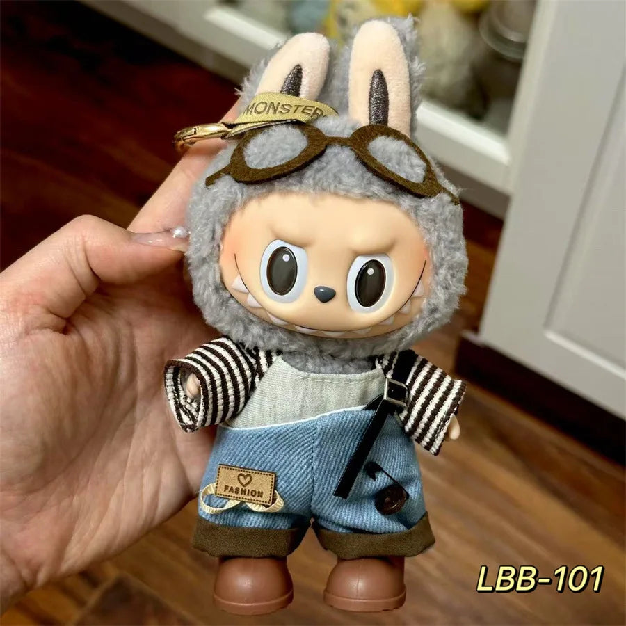 V1 V2 V3 NEW Mini Doll'S Clothes Outfit Accessories for Korea Kpop Exo 17cm Labubu Idol Cool Handsome Clothing Gift