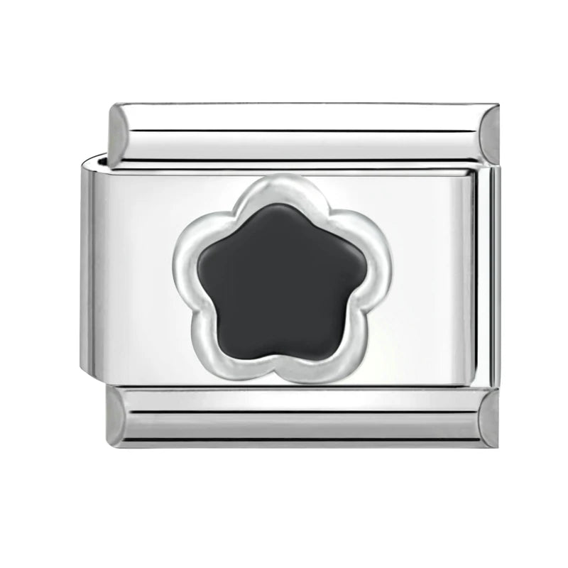 Fashion Charm Bracelet Checkerboard Panda Elephant Charm Italian Links Fit 9mm Bracelet Stainless Steel DIY Making Jewelry