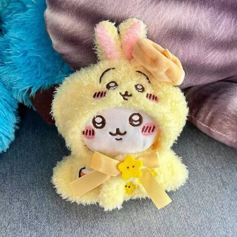 JIYI ChIkawas Cute Little Eight Usaki Flying Squirrel Chestnut Head Pendant Baby Clothes 12cm Doll Cross-dressing Doll Clothes