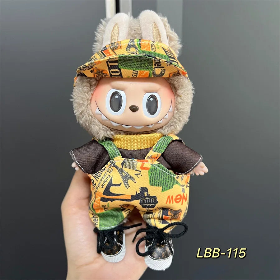 V1 V2 V3 NEW Mini Doll'S Clothes Outfit Accessories for Korea Kpop Exo 17cm Labubu Idol Cool Handsome Clothing Gift