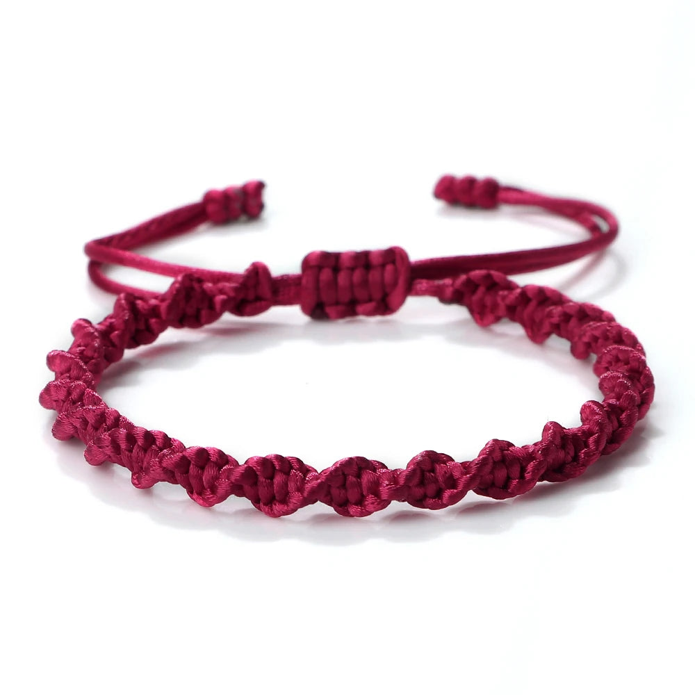 Multicolor Rope Lucky knots Bracelets Women Men Charm Woven Handmade Bangles Braided Adjustable Size Buddhism Jewelry Pulseras