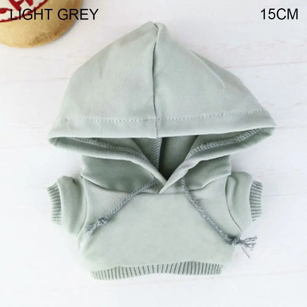 Handmade Fashion Clothes Hoodies For 10/15cm/20cm Cotton Dolls Sweatshirt Outfits For 1/12 BJD Dolls Top For 1/11 1/12 OB11