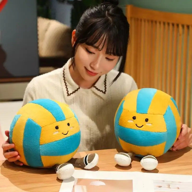 Jellycat New Volleyball Doll Plush Toy Handmade Doll Cartoon Anime Cute Pillow Cushion Home Children's Birthday Gift Doll