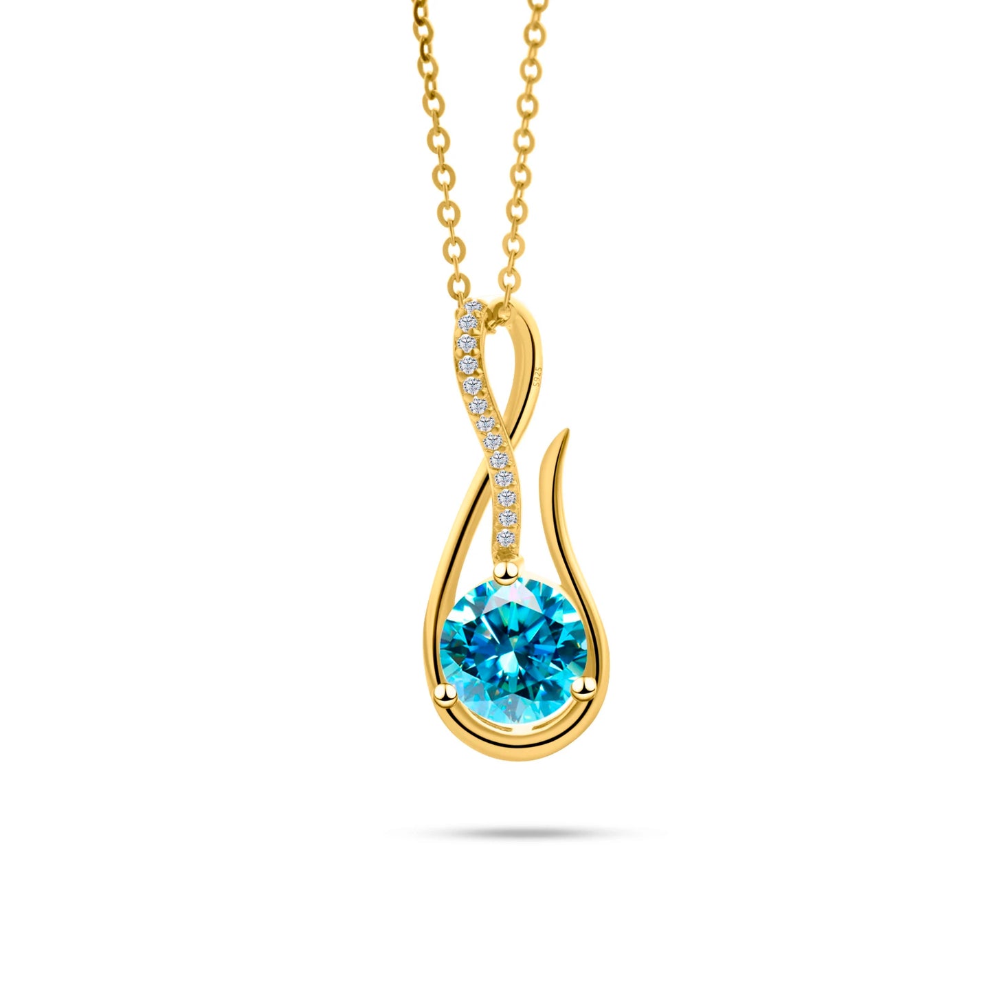925 Sterling Silver Necklace 2CT D Color Moissanite Music Symbol Necklace Women's Anniversary Fine Jewelry mama Necklace